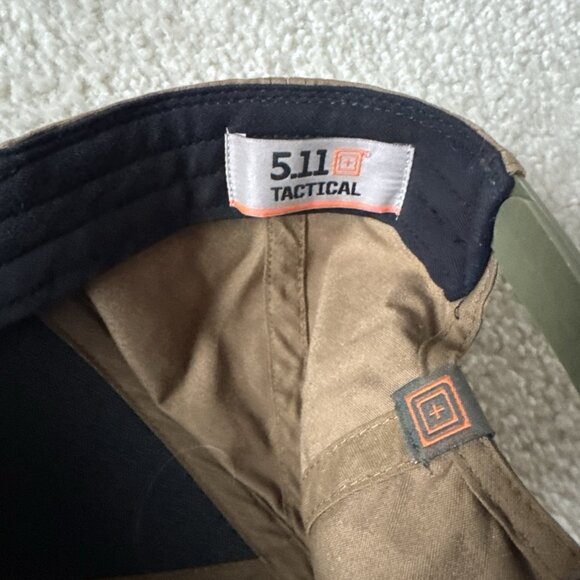 5.11 Tactical Series Hat Cap Snapback Mens Adjustable Brown Always Be Ready - Picture 6 of 7